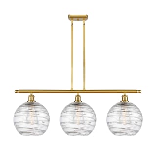 A thumbnail of the Innovations Lighting 516-3I-13-37 Athens Linear Satin Gold / Clear Deco Swirl