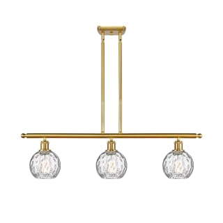 A thumbnail of the Innovations Lighting 516-3I-9-36 Athens Linear Satin Gold / Clear Water Glass