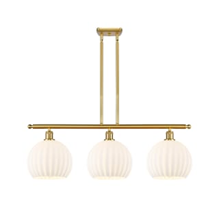 A thumbnail of the Innovations Lighting 516-3I-13-37-White Venetian-Indoor Pendant Satin Gold / White Venetian