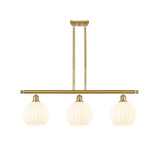 A thumbnail of the Innovations Lighting 516-3I-11-36-White Venetian-Indoor Pendant Satin Gold / White Venetian