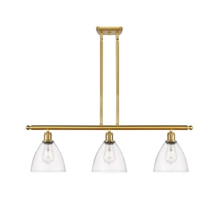 A thumbnail of the Innovations Lighting 516-3I-11-36 Bristol Linear Satin Gold / Clear