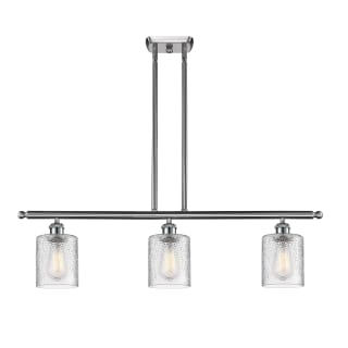 A thumbnail of the Innovations Lighting 516-3I Cobbleskill Brushed Satin Nickel / Clear Ripple