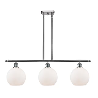 A thumbnail of the Innovations Lighting 516-3I-11-36 Athens Linear Brushed Satin Nickel / Matte White