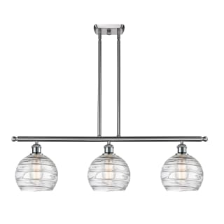 A thumbnail of the Innovations Lighting 516-3I-11-36 Athens Linear Clear Deco Swirl / Brushed Satin Nickel