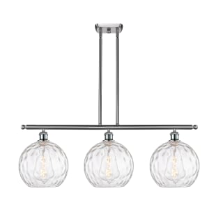 A thumbnail of the Innovations Lighting 516-3I-13-37 Athens Linear Brushed Satin Nickel / Clear Water Glass