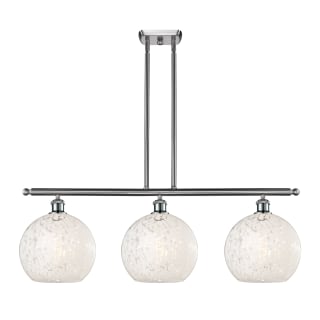 A thumbnail of the Innovations Lighting 516-3I-13-37-White Mouchette-Indoor Pendant Brushed Satin Nickel / White Mouchette