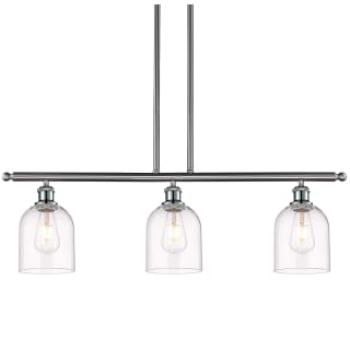 A thumbnail of the Innovations Lighting 516-3I-10-36 Bella Pendant Brushed Satin Nickel / Clear