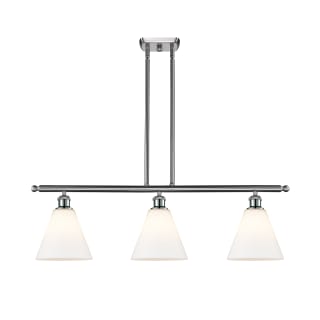 A thumbnail of the Innovations Lighting 516-3I-11-36 Berkshire Linear Brushed Satin Nickel / Matte White