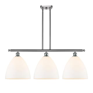 A thumbnail of the Innovations Lighting 516-3I-14-39 Bristol Linear Brushed Satin Nickel / Matte White