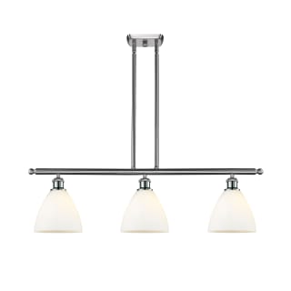 A thumbnail of the Innovations Lighting 516-3I-11-36 Bristol Linear Brushed Satin Nickel / Matte White