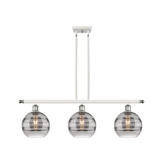 A thumbnail of the Innovations Lighting 516-3I-10-36 Rochester Linear White Polished Chrome / Smoked