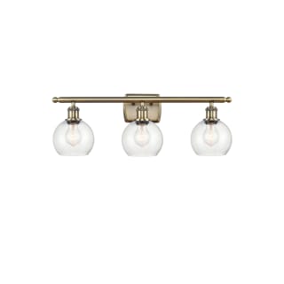 A thumbnail of the Innovations Lighting 516-3W-10-26 Athens Vanity Antique Brass / Seedy