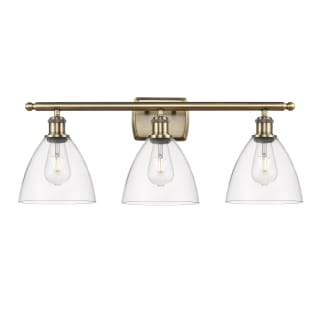 A thumbnail of the Innovations Lighting 516-3W-11-28 Bristol Vanity Antique Brass / Clear