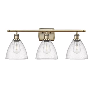 A thumbnail of the Innovations Lighting 516-3W-12-28 Bristol Vanity Antique Brass / Seedy