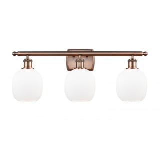 A thumbnail of the Innovations Lighting 516-3W Belfast Antique Copper / Matte White