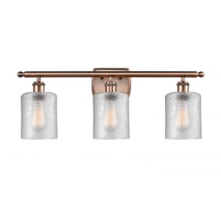 A thumbnail of the Innovations Lighting 516-3W Cobbleskill Antique Copper / Clear