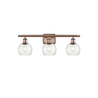 A thumbnail of the Innovations Lighting 516-3W-10-26 Athens Vanity Antique Copper / Seedy