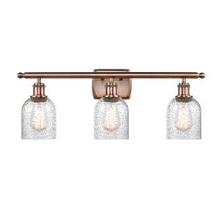 A thumbnail of the Innovations Lighting 516-3W-12-26 Caledonia Vanity Mica / Antique Copper