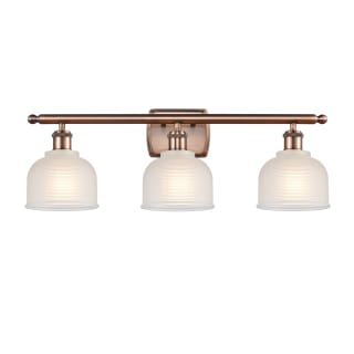 A thumbnail of the Innovations Lighting 516-3W Dayton Antique Copper / White