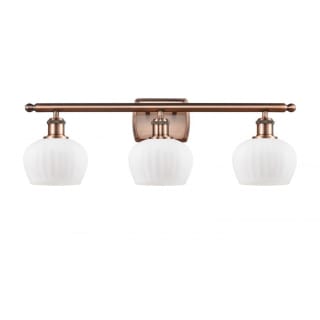 A thumbnail of the Innovations Lighting 516-3W Fenton Antique Copper / Matte White