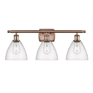 A thumbnail of the Innovations Lighting 516-3W-12-28 Bristol Vanity Antique Copper / Seedy