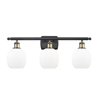 A thumbnail of the Innovations Lighting 516-3W Belfast Black Antique Brass / Matte White