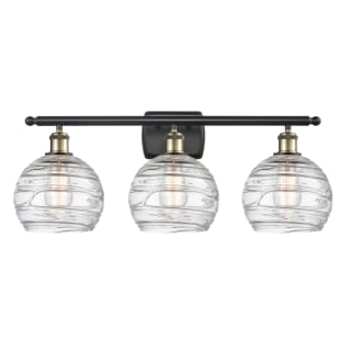 A thumbnail of the Innovations Lighting 516-3W Deco Swirl Black Antique Brass / Clear