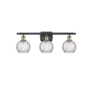 A thumbnail of the Innovations Lighting 516-3W-11-26 Athens Vanity Black Antique Brass / Clear Water Glass