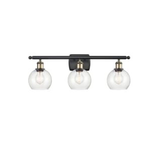 A thumbnail of the Innovations Lighting 516-3W-10-26 Athens Vanity Black Antique Brass / Seedy