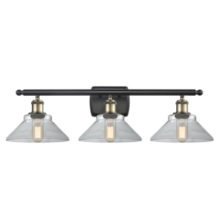 A thumbnail of the Innovations Lighting 516-3W Orwell Black Antique Brass / Clear