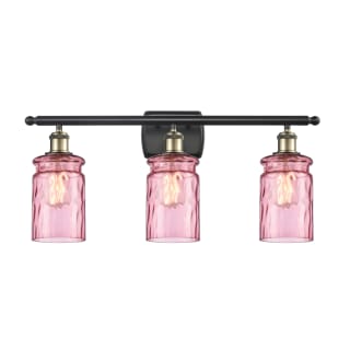 A thumbnail of the Innovations Lighting 516-3W Candor Black Antique Brass / Sweet Lilac Waterglass