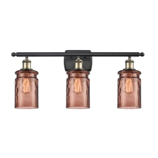 A thumbnail of the Innovations Lighting 516-3W Candor Black Antique Brass / Toffee Waterglass