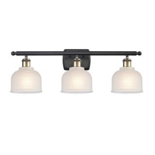 A thumbnail of the Innovations Lighting 516-3W Dayton Black Antique Brass / White