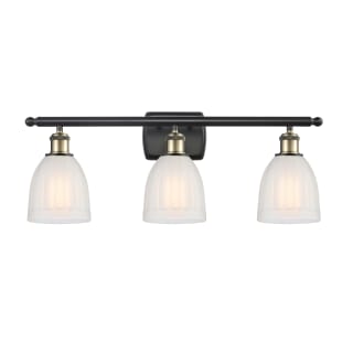 A thumbnail of the Innovations Lighting 516-3W Brookfield Black Antique Brass / White