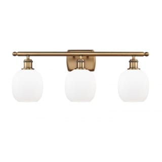 A thumbnail of the Innovations Lighting 516-3W Belfast Brushed Brass / Matte White