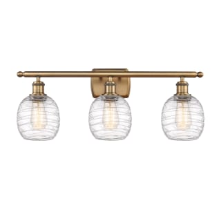 A thumbnail of the Innovations Lighting 516-3W-11-26 Belfast Vanity Brushed Brass / Deco Swirl