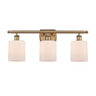 A thumbnail of the Innovations Lighting 516-3W Cobbleskill Brushed Brass / Matte White