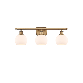 A thumbnail of the Innovations Lighting 516-3W-9-26 Athens Vanity Brushed Brass / Matte White