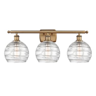 A thumbnail of the Innovations Lighting 516-3W Deco Swirl Brushed Brass / Clear