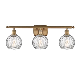 A thumbnail of the Innovations Lighting 516-3W-11-26 Athens Vanity Brushed Brass / Clear Water Glass