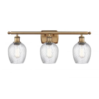 A thumbnail of the Innovations Lighting 516-3W Salina Brushed Brass / Clear Spiral Fluted