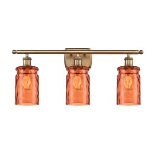 A thumbnail of the Innovations Lighting 516-3W Candor Brushed Brass / Turmeric Waterglass