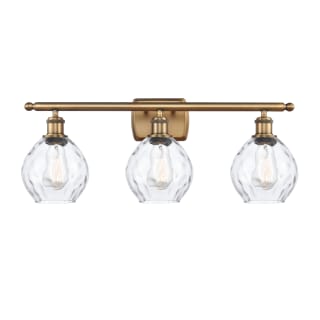 A thumbnail of the Innovations Lighting 516-3W Small Waverly Brushed Brass / Clear