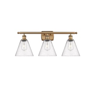 A thumbnail of the Innovations Lighting 516-3W-11-28 Berkshire Vanity Brushed Brass / Seedy