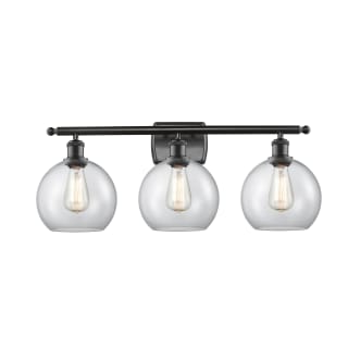 A thumbnail of the Innovations Lighting 516-3W-13-26 Athens Vanity Matte Black / Clear