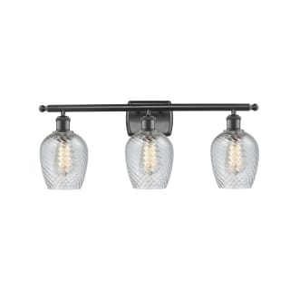 A thumbnail of the Innovations Lighting 516-3W Salina Matte Black / Clear Fluted