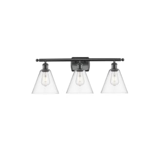 A thumbnail of the Innovations Lighting 516-3W-11-28 Berkshire Vanity Matte Black / Clear