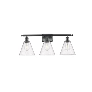 A thumbnail of the Innovations Lighting 516-3W-11-28 Berkshire Vanity Matte Black / Seedy