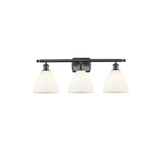 A thumbnail of the Innovations Lighting 516-3W-11-28 Bristol Vanity Matte Black / Matte White