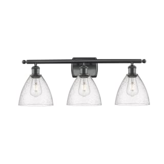 A thumbnail of the Innovations Lighting 516-3W-11-28 Bristol Vanity Matte Black / Seedy